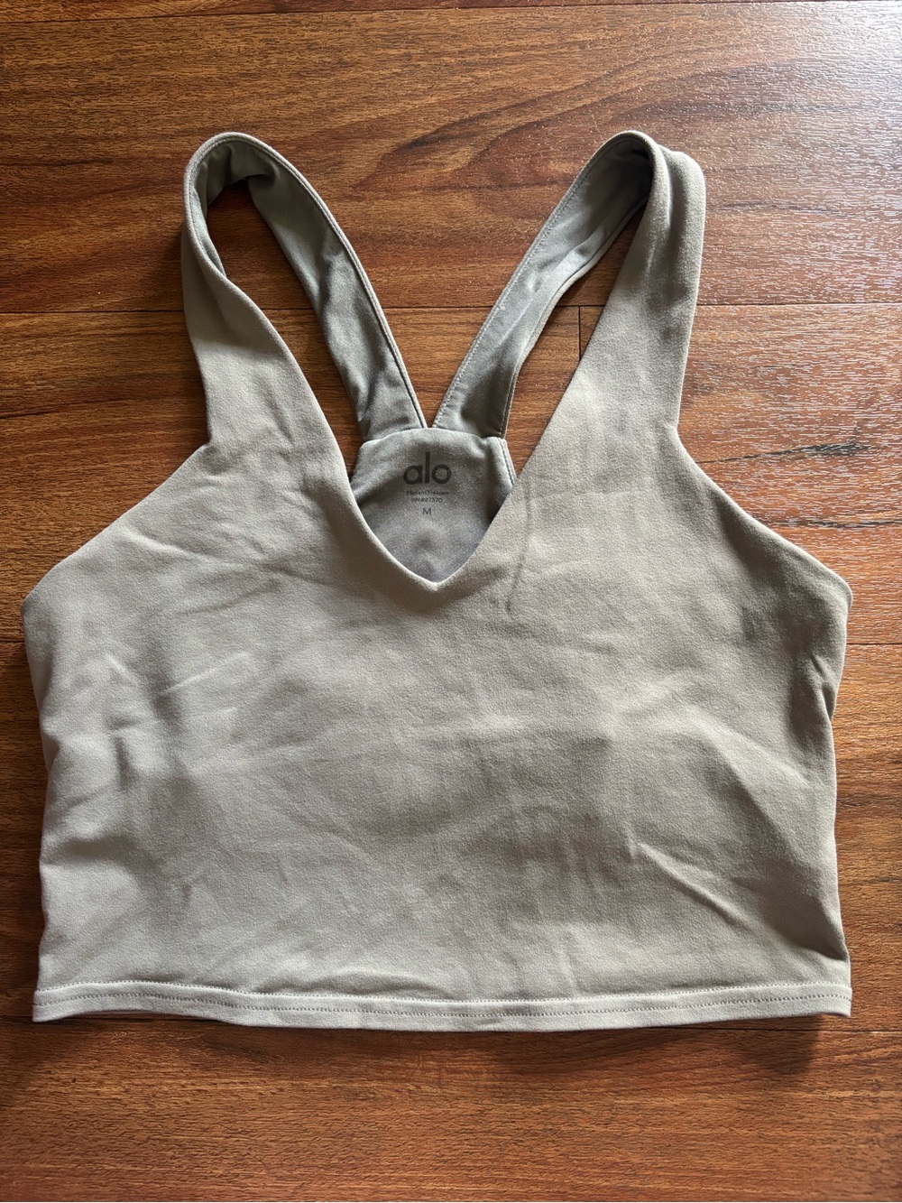 ALO Yoga Women's Beige Crop Tank Top